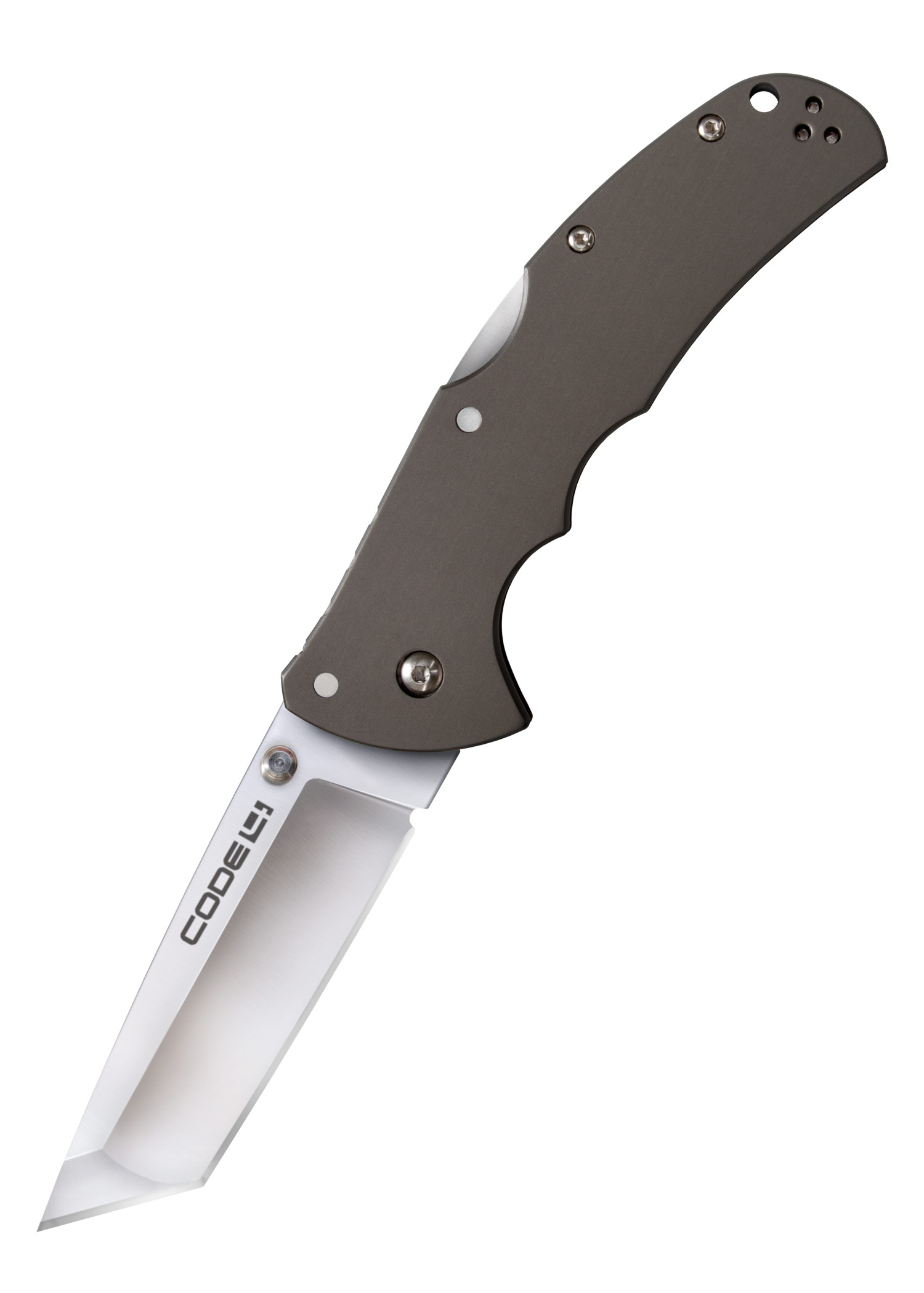 Cold Steel Code 4 American S35vn Tanto Point Plain 6061 Aluminum Handle 58PT for sale online 