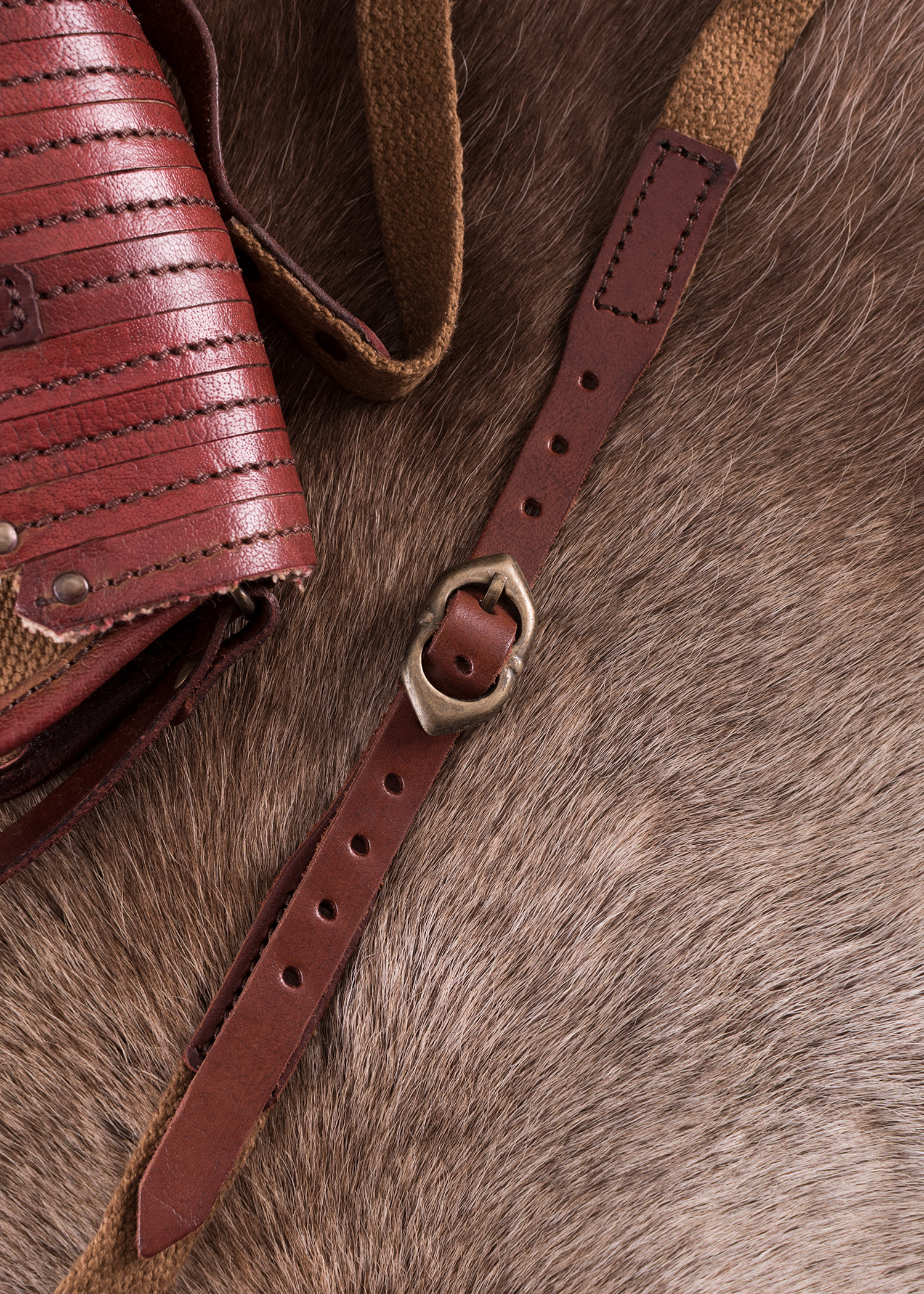 Viking Inspired Leather and Canvas Bag, Viking Bag, Crossbody-Bag ...