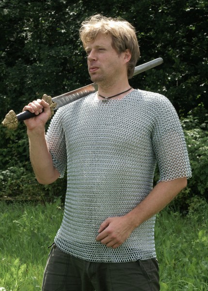 Details about   MILD STEEL SLEEVES LESS-CHAIN MAIL CHAINMAIL SHIRT BUTTED ZINC PLATED LARP